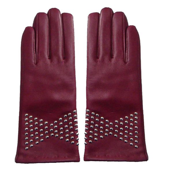Women leather gloves-GW017